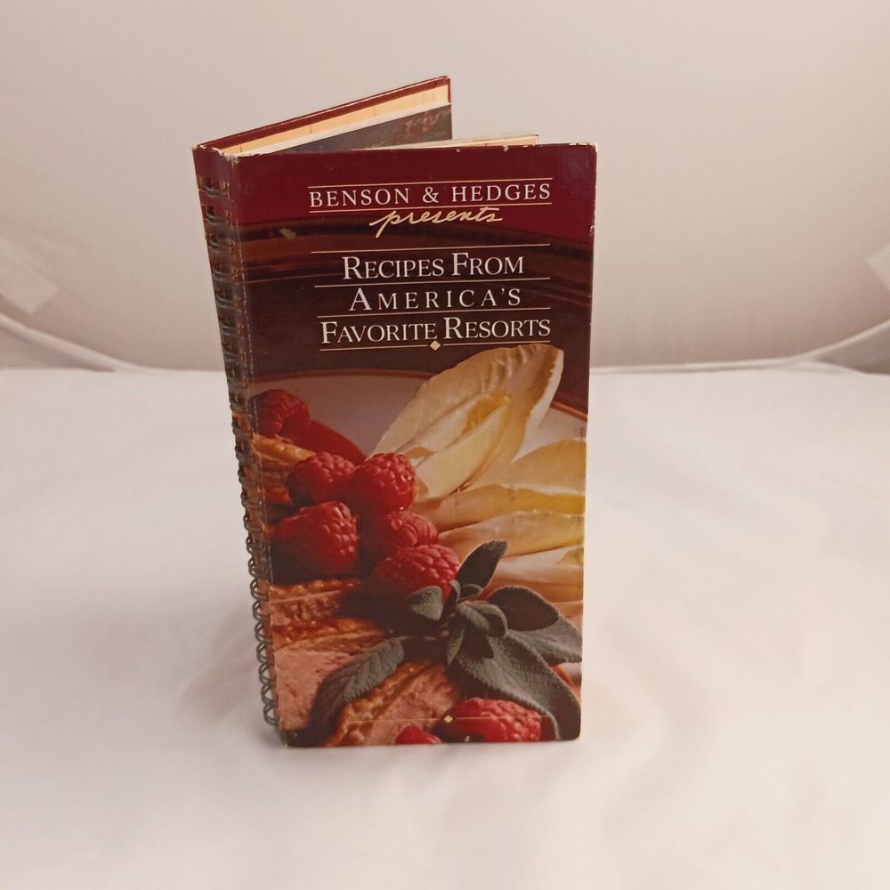 Benson & Hedges‎ Recipes from America's Favorite Resorts cookbook 1985 HC  (dw)